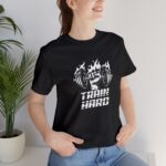 Train Hard Workout & Fitness T-Shirt – Motivational Graphic Tee