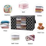 Storage Bags (Set of 6) – Large Capacity Clothes Organizer with Reinforced Handles, Clear Window, and Sturdy Zippers for Bedding and Comforters